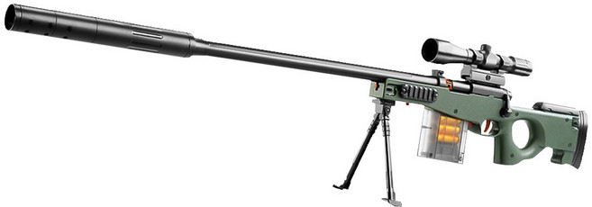 兒童玩具拋殼軟彈狙擊槍 AWM模型, 1組