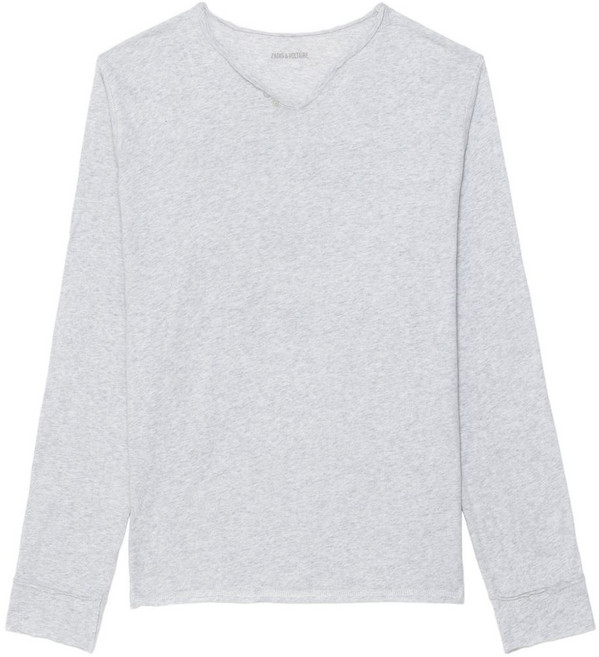 쟈딕앤볼테르 몬사티르 헨리 버튼 디테일 티셔츠