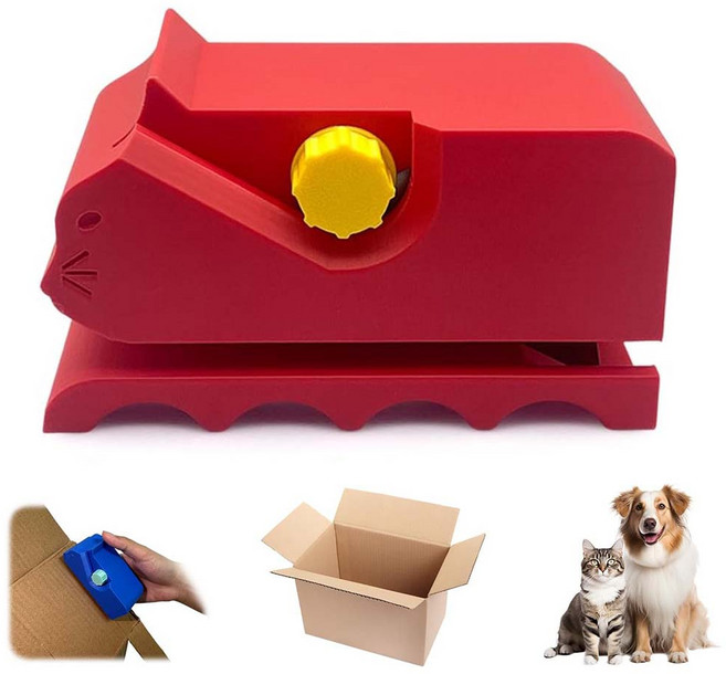 루이 고양이 스크래처 만들기 카드보드 커터 DIY 절단기, 1개, 빨강