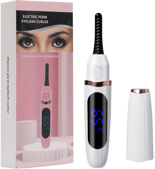 Juse 속눈썹고데기 스마트 충전식 휴대용 뷰러, 화이트