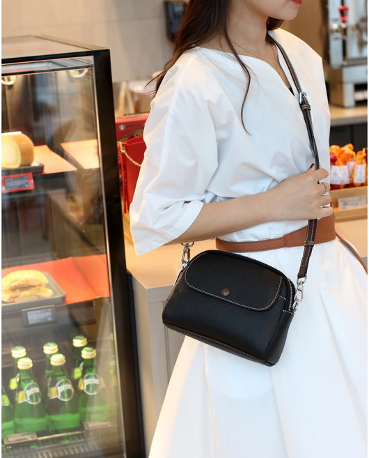 나이스나 천연 소가죽 데일리 미니 크로스백 ETC-87