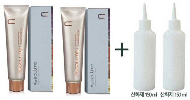 에비뉴쉬에뜨 앱솔루트 컬러링 크림 120g + 피엘산화제 120ml 포함 x 2세트, 2개, 딥카키브라운 BK