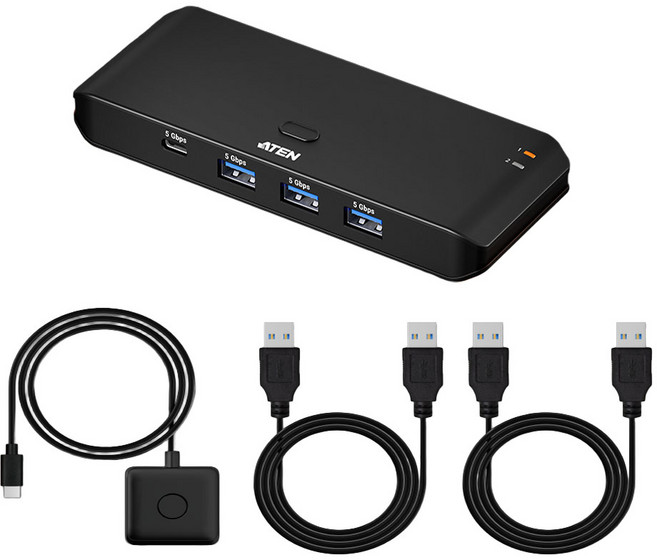 USB선택기 3.2 Gen1 5G 2대4 데스크탑 노트북 공유기 원격포트 셀렉터 KM 스위치 프린터 키보드 마우스