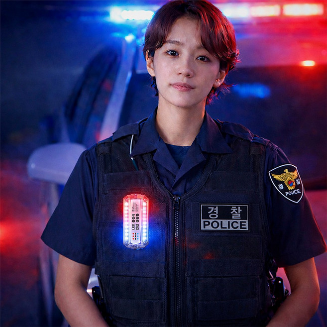 LED 경찰 어깨 경광등 C타입 비상등 자전거 전조등 후레쉬 후미등 캡라이트 LC-105, 1개