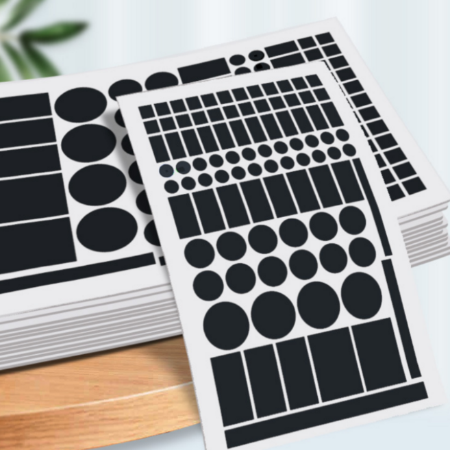 솔레르 전자제품 불빛 차단 암막 스티커, 블랙, 1개