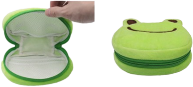 에코에듀 개구리 파우치 귀여운파우치 소품보관용