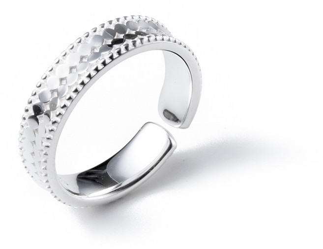 에르모사제이 R116 실버 925 볼드 엔틱 플레인 오픈 링 은반지