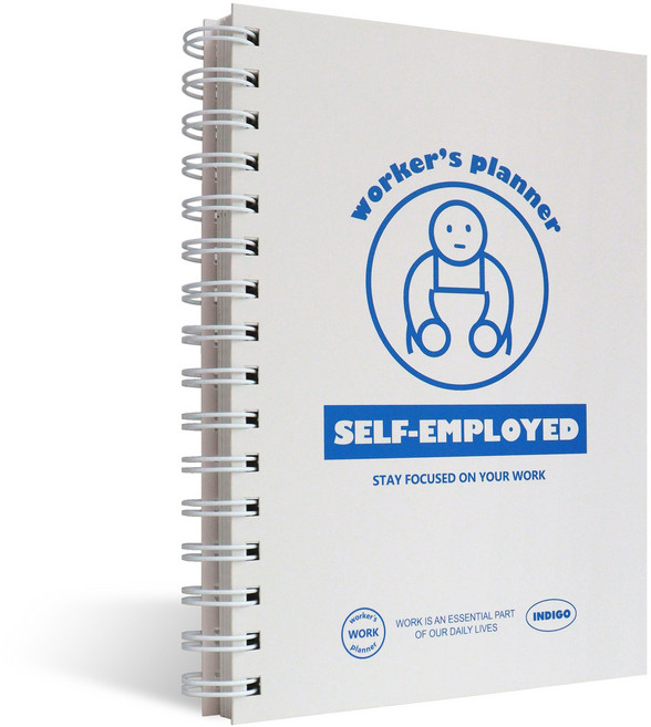 인디고 워커스 자영업자 플래너 일하는 사람2 6개월 만년형, 블루, 1개