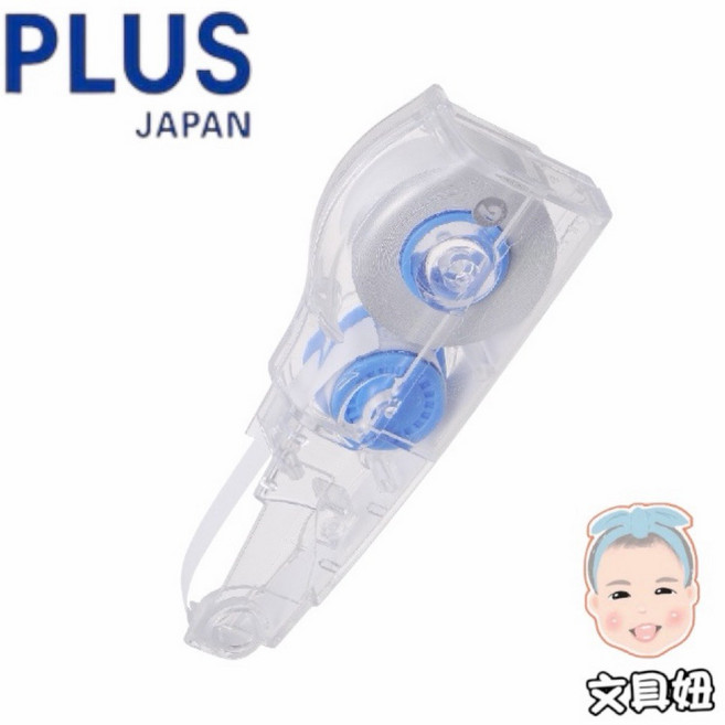 PLUS 普樂士 MR 滾輪修正帶 替換帶, 1個, 藍-內帶6mm(袋裝), 藍