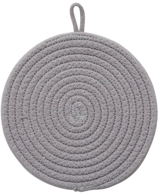 [니토리 일본이케아] 코튼 냄비 받침 YF02 라이트 그레이, 1개