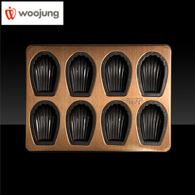 우정베이크웨어 실팝골드 K320 깊은마들렌 8구, 1개