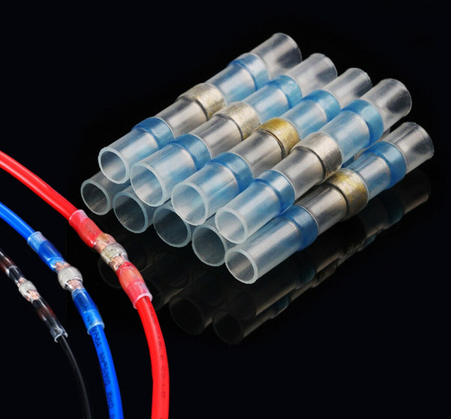 sleeve 열수축 납땜 와이어 터미널 방수 슬리브 전선 커넥터 전선연결 블루 4.5mm 1세트(10개), 2세트