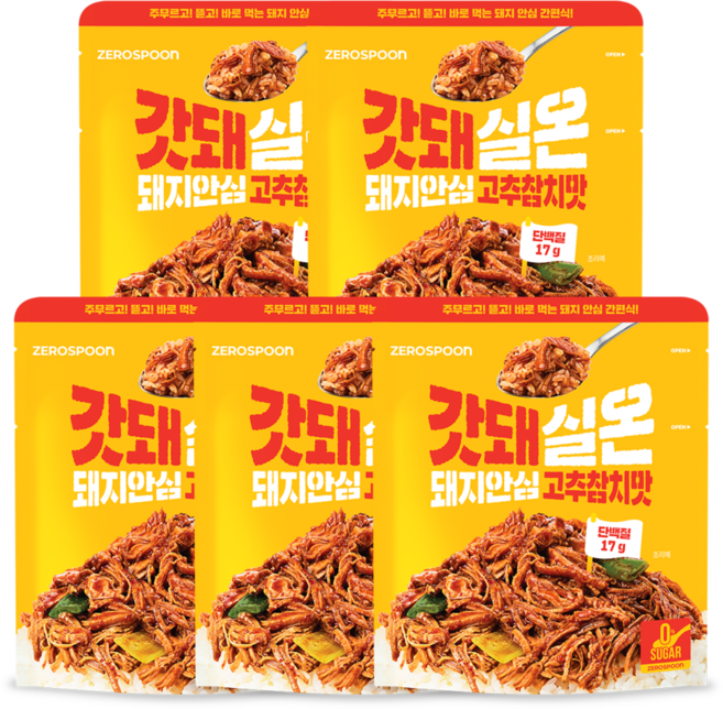 갓돼 무설탕 실온 돼지안심 고추참치맛, 5개, 100g