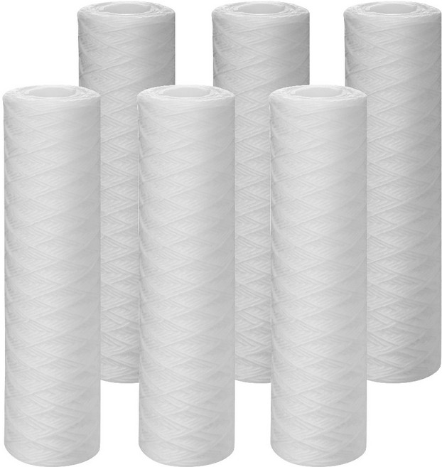 하우징필터 와운드필터 실필터 10인치 250mm, 25미크론, 6개