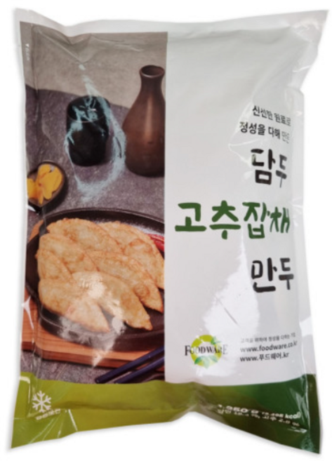 담두 고추잡채만두 1250g 잡채 만두, 1.25kg, 3개