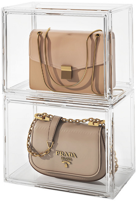 춘게엘 다용도 투명 아크릴 명품 가방정리함, 1번, 1개