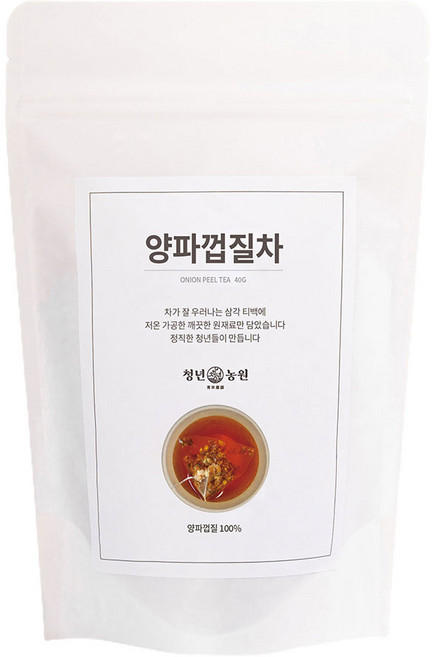 청년농원 양파껍질차 티백 국산 100% 건강차 대용량 전통차, 50개입, 2개, 800mg, 800mg