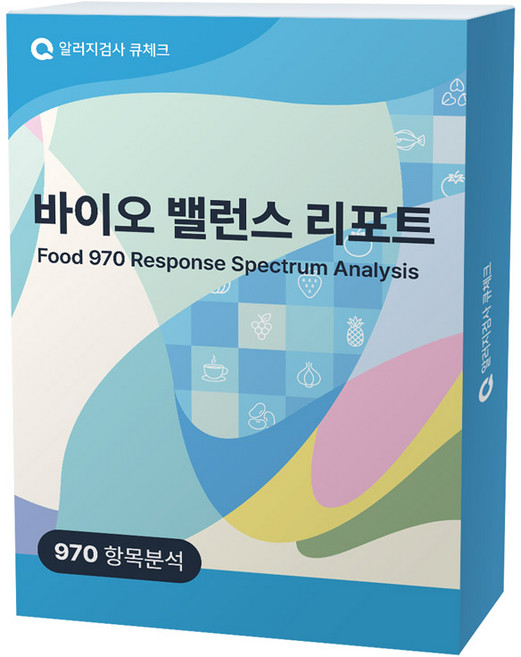 3인 큐체크 970항목 음식물 과민증 지연성알러지영양중금속 장내세균 호르몬소화건강 키트, 3개, 1세트