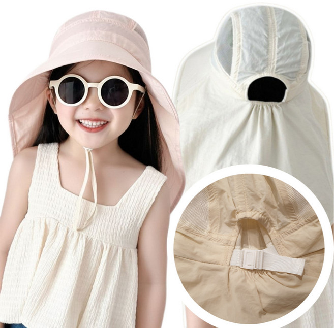 다또네 여름 플랩캡 아동 키즈 방수 물놀이모자 성인사이즈 입고