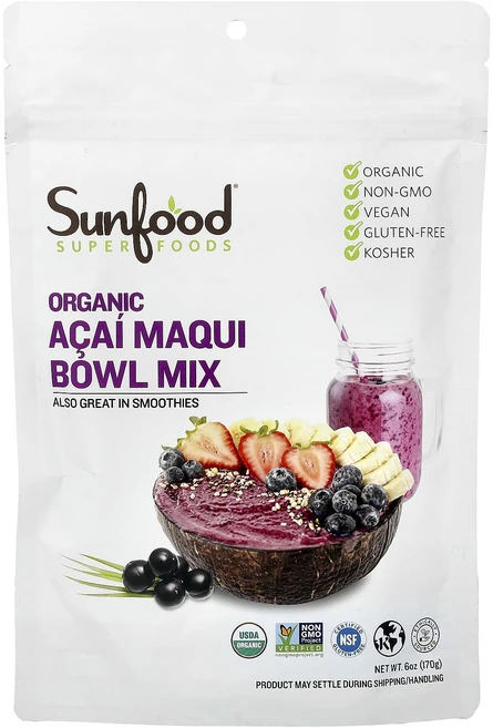 썬푸드 슈퍼 푸드 아사이 마퀴 볼 믹스 170g(6oz), 5개, 170g - 쿠팡