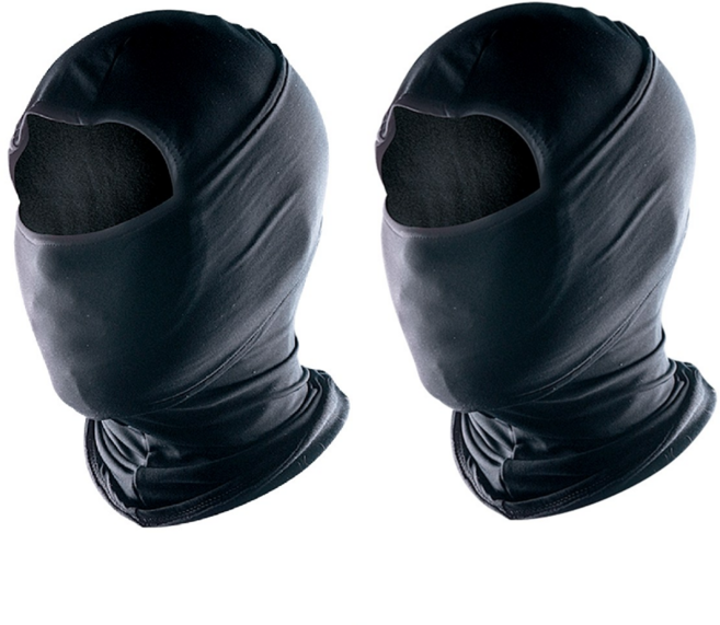 타이트엔드 K9 기모 더블페이스 바라클라바, 블랙, 2개