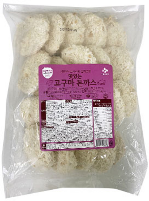 CJ 이츠웰 맛있는 고구마돈까스 1.2kg x 6봉, 6개