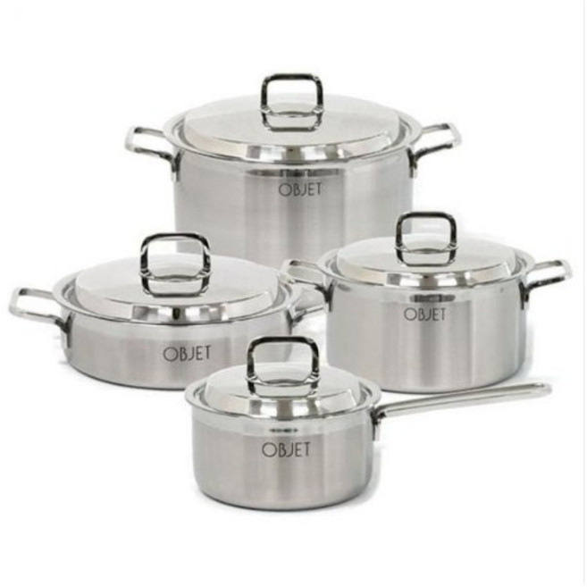오브제 러브송 통3중 냄비 인덕션냄비, 1개, 24cm양수, 스텐
