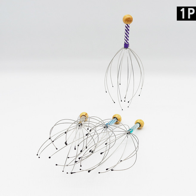 스테인레스 핸디 두피마사지기 셀프 머리가려움, 단품