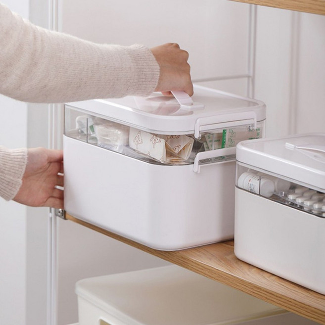 구급상자 구급함 약보관함 약통 정리함, 1개, 대형