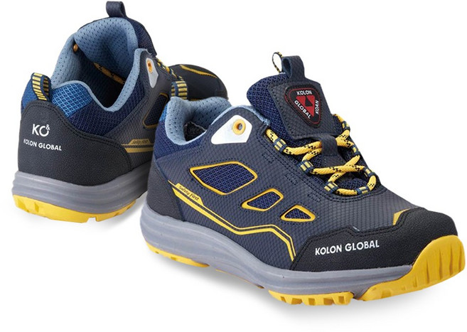 코오롱글로벌 KG-410 4인치 경량 논슬립 통풍 공용 발편한 가벼운 와이드토캡 안전화