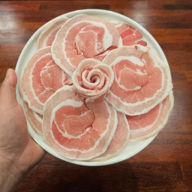 프리미엄 듀록 흑돼지 눈꽃 삼겹살, 2개, 500g