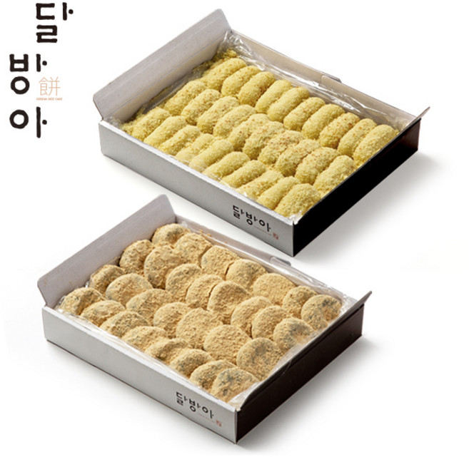 달방아 콩쑥찰떡(대)+바나나찰떡(대), 3kg, 1세트