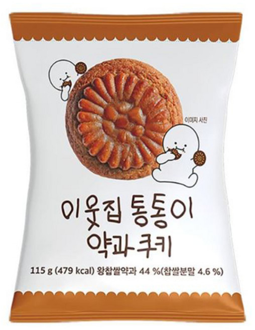 이웃집통통이 약과쿠키, 3개, 115g