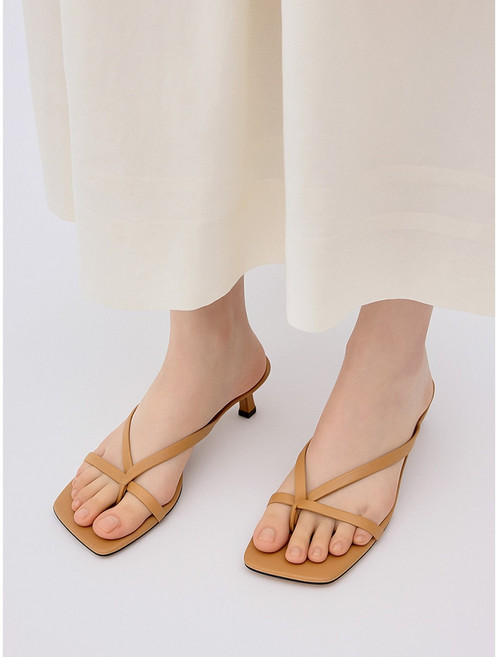 슈펜 스트래피 샌들뮬 (3cm) HPWWIFS611 (35)Beige