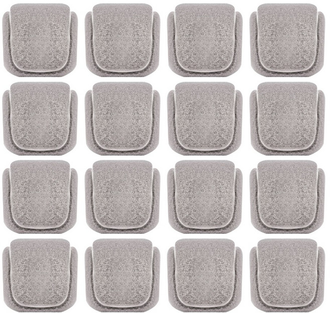 모드라이프 사각 테니스공 체어슈즈 의자발커버 층간소음방지 바닥보호, 1세트, 그레이