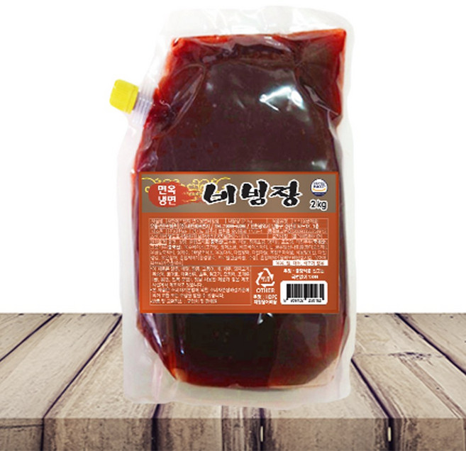 새한 면옥냉면비빔장 2kg [한국물] 고급냉면비빔장 면옥집소스 비빔장, 1개