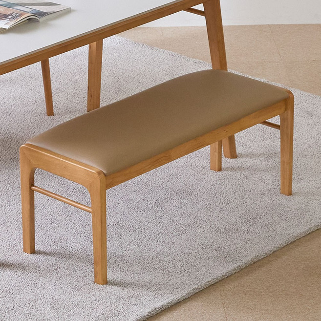 파로마 조앤 2인용 원목 벤치의자 1100, 1개, 내추럴