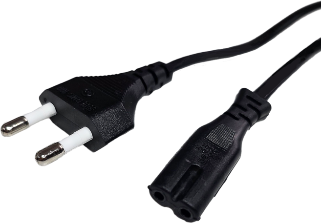 국산 AC 8자 파워코드 케이블, 1.5m, 1개