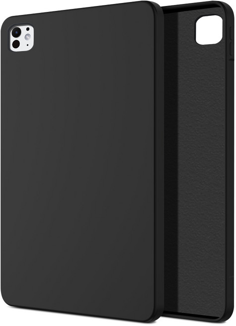 더조은셀러 에버핏 소프트 실리콘 커버 케이스 아이패드 호환, 시크 블랙