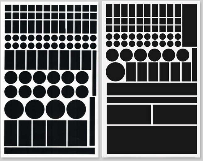 이지유 (2장세트) LED 불빛 차단 암막 스티커 전원 빛 가리개, 블랙 PET(A+B) 2장
