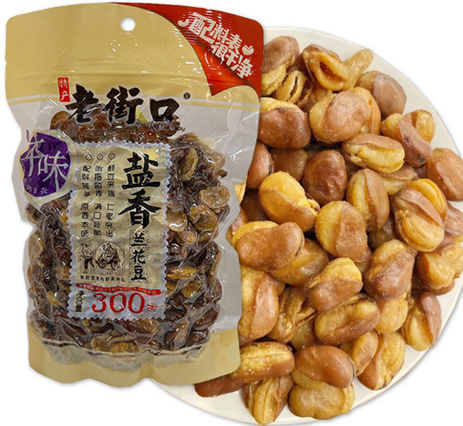 천천중국식품 소금구이 잠두콩 로제커우, 1개, 300g