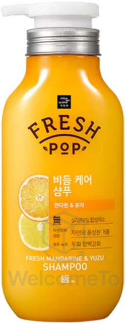 프레시팝 만다린유자 비듬 케어 샴푸 만다린 앤 유자, 500ml, 1개