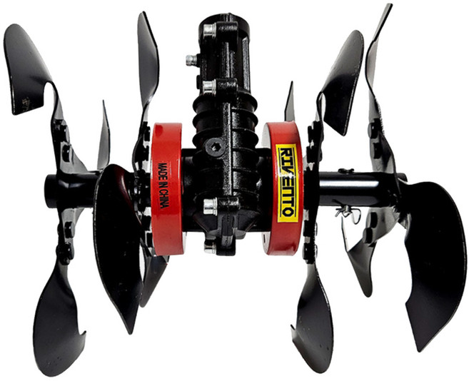 리벤토 엔진예초기용 홈파기 관리기 어태치먼트 미니 로터리 예초기 악세사리, 1개, 본품(배터리없음)