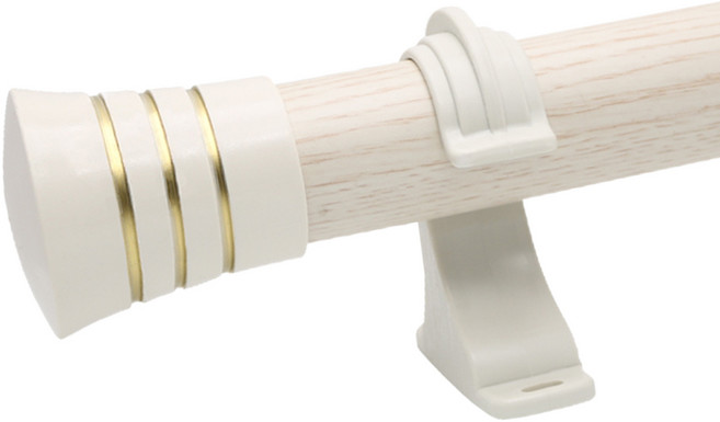 한국레일갤럭시 35mm NEW 라인 네오2 커튼봉 커텐봉, 아이보리 라인