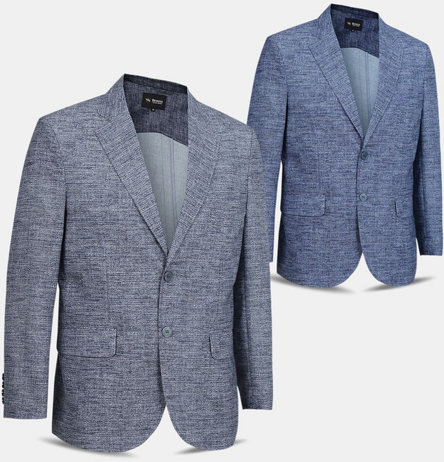 남성 보카시 나염 신사 콤비 자켓 BN07 중년 봄 여름