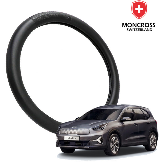 딜온 몽크로스 프리미엄 심플 음각 핸들커버, 니로 블랙