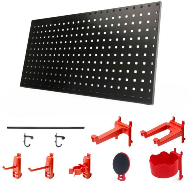 벽걸이 공구걸이대 철제 타공판 거치대 판넬 공구다이 진열대 정리 세차용품, O. 물뿌리개 레일(후크 타입), 1개