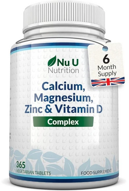 Nu U Nutrition 칼슘 마그네슘 징크 비타민D 컴플렉스 365정, 1개 - 쿠팡