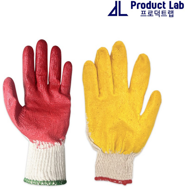 프로덕트랩 반코팅 장갑 목장갑, 100개, 노란색