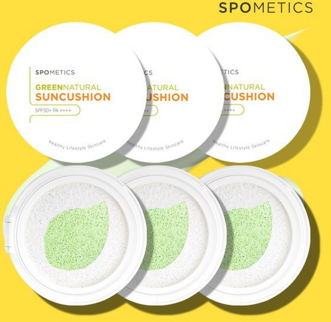 스포메틱스 그린네츄럴 빅 선쿠션 25g 6개 용량(본품3+리필3)